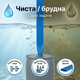 Шланг плоский 20м 1 1/2" (38 мм) 1бар для полива сада газона мотопомпы з хомутом напорный ПВХ синий - изображение 7