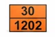Таблица ADR двухсторонняя 30/1202 (Дизель) – 33/1203 (Бензин), 30×40 см - изображение 1