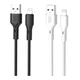 Кабель USB XO NB230 Rock Series сила струму 2.4A USB to Lightning 1m Чорний - зображення 2