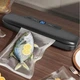 Вакууматор для продуктов еды вакуматор для дома vacuum sealer вакуумный упаковщик Vacuum Machine для кухни упаковка сухих и влажных продуктов 20 шт пакеты для вакууматора в комплекте - изображение 5