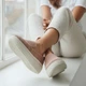 Туфли женские MYZ Т-004 PINK весна лето осень из натуральной замши на платформе. Размер 39 - изображение 14