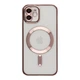 Чохол TPU Metallic Full Camera with Magsafe для iPhone 12 Rose Gold - зображення 1
