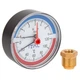 Термоманометр фронтальний ITAL Ø80мм 1/4"+1/2" 120ºC 6 бар (PM-IT0012) - зображення 2