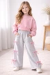 Штани дитячі палаццо Banty Alwair Kids Світло-сірий 164см 81105 - зображення 2