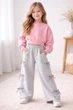 Штани дитячі палаццо Banty Alwair Kids Сірий 140см 81105 - зображення 3