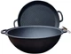 Казан 8л чавунний 34см узбецький WOK з кришкою сковородою гриль чавунна вага 11кг - зображення 1