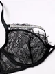 Бюстгальтер без пуш ап со стразами черного цвета Victoria's Secret р. 30D/65D арт. 30110 - изображение 3
