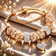 Браслет Xuping с шармами в стиле Pandora (14–17 см, позолота 18K) 50-004 - изображение 1