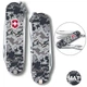 Складаний ніж 58 мм Victorinox CLASSIC SD ARMY Піксель синій з червоним Логотипом 0.6223.3.W3943pw - зображення 1