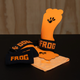 Гимнастические безмагнезионные накладки Frog ELITE GRIPS 4.0 HD, размер L, оранжевый цвет - изображение 4