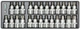 Набор головок со вставкой Whirlpower Hex Torx Spline 1/2 " в ложементе 25 предметов (AN-SK53) - изображение 1