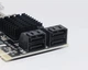 Плата расширения PCI-E v2.0 X1 на 4хSATAIII Marvell 88SE9215 с радиатором для SSD, HDD - изображение 7
