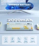 Ігрова мембранна клавіатура Onikuma G-80D бездротова з LED дисплеєм та RGB підсвіткою, для ПК і ноутбука Білий - зображення 6