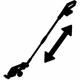 Кусторез Einhell GE-CG 18/100 Li T-Solo, 18В, PXC, лезвия 100/200 мм, телескоп. ручка, 0.7 кг (без АКБ и ЗУ) (3410310) - изображение 3