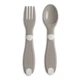 Набор Chicco First Cutlery: ложка и вилка, 12м+, Серый - изображение 1