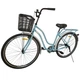 Велосипед SPARK CITY AURA (колеса - 28", стальная рама - 18") с корзиной голубой - изображение 2