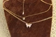 Набор Xuping Jewelry Двойная цепь две бабочки 45 см с приложением 5 см золотистый - изображение 1