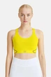 Спортивний жіночий топ by Stella McCartney Women Plus Size Brand Logo Padded Sports Bra HS8198 жовтого кольору для йоги фітнесу залу Розмір 4XL - зображення 1