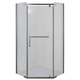 Душевая кабина с низким поддоном Mixxus LINES SCT01-90x90x198-TR GRAPHITE прозрачное стекло 6мм - изображение 1