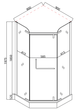 Душевая кабина с низким поддоном Mixxus LINES SCT01-90x90x198-TR GRAPHITE прозрачное стекло 6мм - изображение 4
