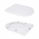 Унитаз напольный Qtap Vlasta Ultra Quiet безободочный с сиденьем Soft-close WHITE QT28228300W - изображение 7