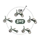 Детский 3-колесный велосипед Petite&Mars Turbo 5 в 1 Misty Green, 8596202008941 - изображение 1