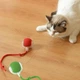 Интерактивная игрушка для кошек и собак, Смарт мяч для домашних животных с подсветкой и 3 режимами + веревка-хвостик Rope-Red Крас - изображение 7