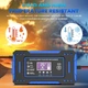 Інтелектуальний імпульсний зарядний пристрій 12V-6A з РК-дисплеєм та функцією відновлення (ремонту) АКБ - зображення 3