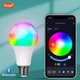 Светодиодная разноцветная смарт лампа E27 с Bluetooth, блютуз Tuya Smart Life лампочка RGB управления через телефон - изображение 4