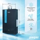 Колонка газовая турбированная Piegaz Hermes A Turbo Black 55х35х14 см Черный - изображение 4