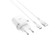 Мережевий зарядний пристрій Hoco C12Q Smart QC3.0 + USB Type-C White (6931474716309) - изображение 1