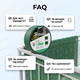 Стрічка огороджувальна 4,75 см х 35 м пвх для балкона екран 450 г/м² вітрозахисний бар’єр + 20 затискачів - зображення 4