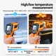 Термометр бесконтактный цифровой ANENG (-50 - +400°C) с лазером, подсветкой, режим сканирования температур, IR-инфракрасный, промышленный, для объектов и жидкостей, Aneng TH201, Orange - изображение 14