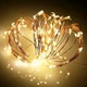 Светодиодная гирлянда Роса 10 м (100 LED, тёплый белый, батарейки, 2 режима) WX031 - изображение 6