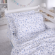 Простынь MirSon Полуторная 150х220 см Kids Time 17-0931 Tiny Unicorn Blue Бязь (2200012578865) - изображение 2