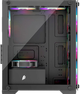 Корпус 1stPlayer X2-M-BK-4F7 ARGB Black - изображение 4