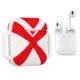Чохол для навушників X-HuWei i-Smile для Apple AirPods IPH1443 Red+White (702334) - зображення 3