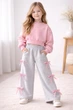 Штани дитячі палаццо Banty Alwair Kids Світло-сірий 170см 81105 - зображення 2