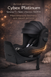 Автокресло детское автолюлька для новорожденных Cybex Platinum Sirona Ti с базой ISOFIX в машину для младенцев 0+/1 0-18 кг от 0 до 4 лет Black - изображение 1