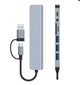 Адаптер-Хаб 8 в 1 USB Type-C, мультифункціональний концентратор, Hub, кардрідер, перехідник, розгалужувач - зображення 9