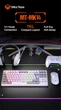 Ігрова клавіатура Meetion Tri-Mode RGB Backlit Mechanical Keyboard MK14 |BT5.0/2.4G/Wired| (UA/ru/EN Layouts) White - зображення 12