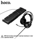 Набір Gaming Combo HOCO Handsome luminous keyboard mouse headset set DI86 (UA/EN/ua Layouts) Black - зображення 3