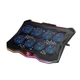 Кулер для ноутбука HOCO RGB notebook multi-fan cooling stand DH26 |10RGB Mode, 8 fans, 2USB, 17"| Black - изображение 1
