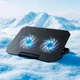 Кулер для Ноутбука HOCO Jade laptop cooling stand GA4 |12-17", RGB, 7 level, 2 Fans| Black - изображение 6