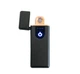 Запальничка USB ZGP ABS електрична спіральна сенсорна безгазова багаторазова чорна із зарядкою micro USB для курців та повсякденного використання - зображення 1