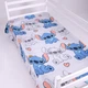Простынь MirSon Полуторная 150х220 см Kids Time 17-0911 Stitch Vibes Beige Бязь (2200012554470) - изображение 1