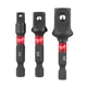 Адаптер для інструменту Milwaukee 1/4" HEX на квадрати 1/4", 3/8", 1/2" (4932479228) - зображення 2