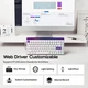 Магнітна ігрова клавіатур AULA HERO 84 HE White-purple - зображення 5