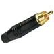 Amphenol роз'єм RCA ACPR-BLK під паяння для кабелів 3.0-6.5 мм висока якість передачі сигналу - зображення 5