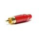 RCA конектор Amphenol для якісного паяння сумісний з кабелем Ø 3.0–6.5 мм у метал - зображення 2